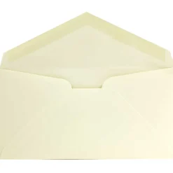 Sale JAM Paper Monarch Strathmore Invitation Envelopes, 3.875 x 7.5, Ivory Wove, 25/Pack (3197718)