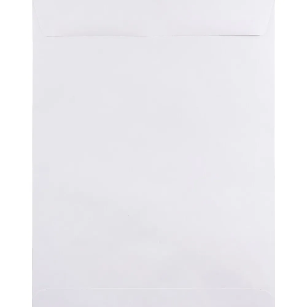 New JAM Paper Open End #15 1/2 Catalog Envelope, 12" x 15 1/2", White, 25/Pack (1623202)