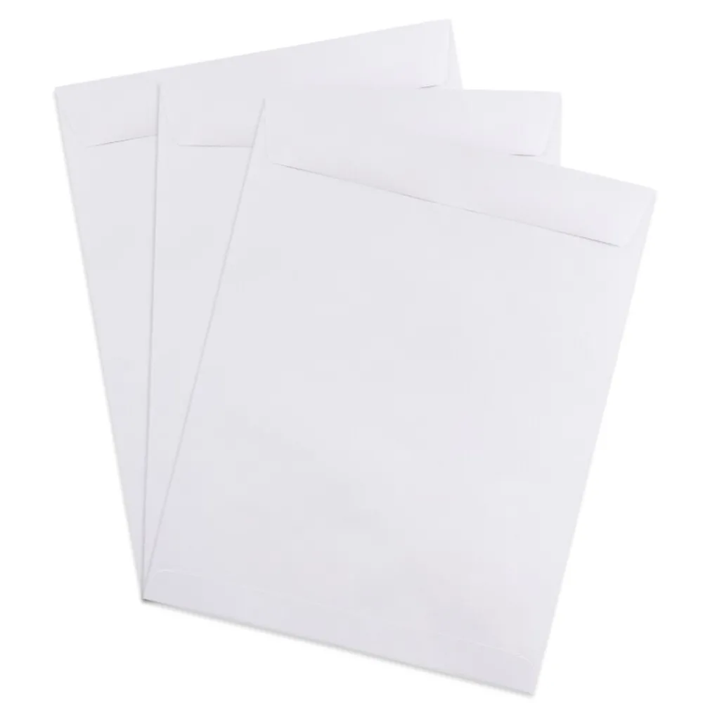 New JAM Paper Open End #15 1/2 Catalog Envelope, 12" x 15 1/2", White, 25/Pack (1623202)