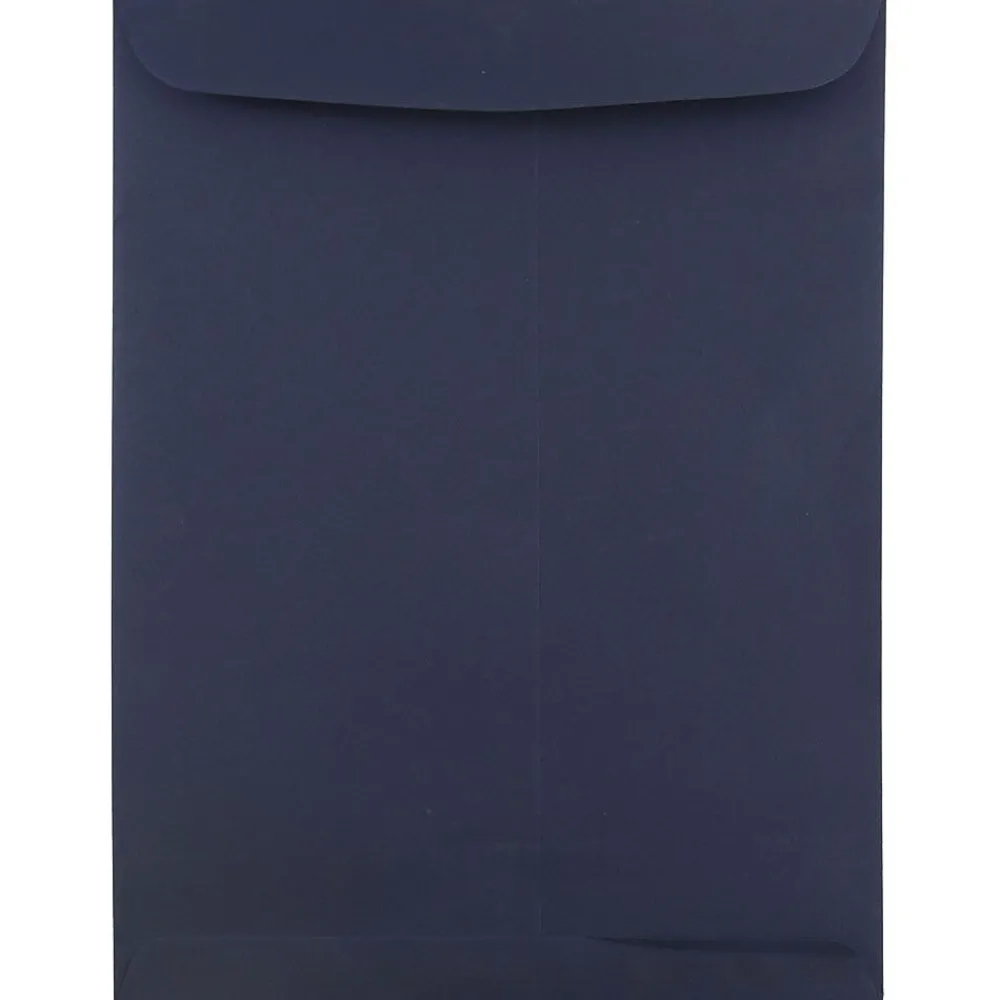 Hot JAM Paper Open End Catalog Envelope, 9" x 12", Navy Blue, 50/Pack (51287431I)