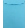 Discount JAM Paper Open End Catalog Envelope, 9" x 12", Blue, 100/Box (80386)