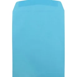 Discount JAM Paper Open End Catalog Envelope, 9" x 12", Blue, 100/Box (80386)