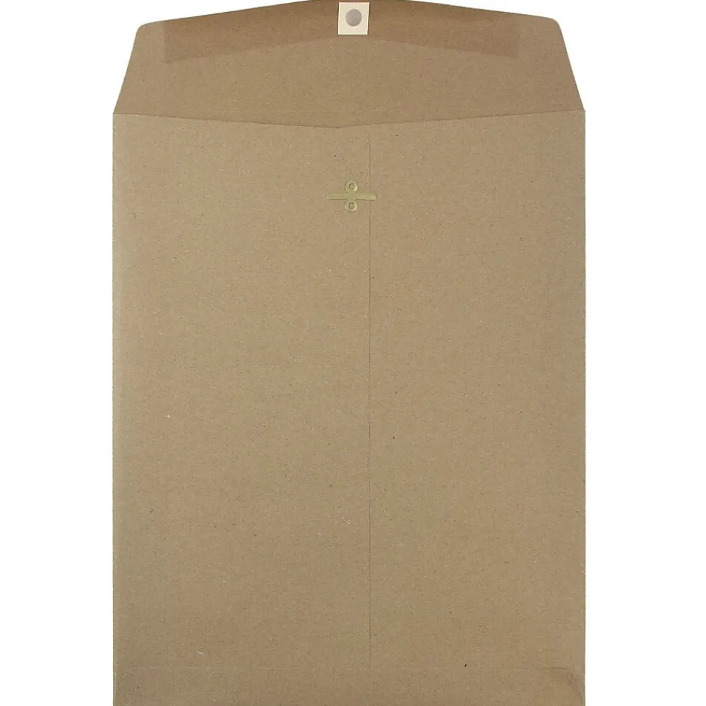 Best JAM Paper Open End Catalog Envelopes with Clasp Closure, 10" x 13", Brown Kraft, 10/Pack (563120854D)