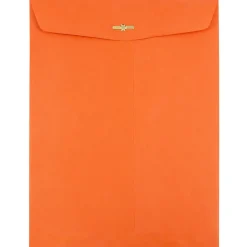New JAM Paper Open End Clasp #13 Catalog Envelope, 10" x 13", Orange, 100/Box (913745)