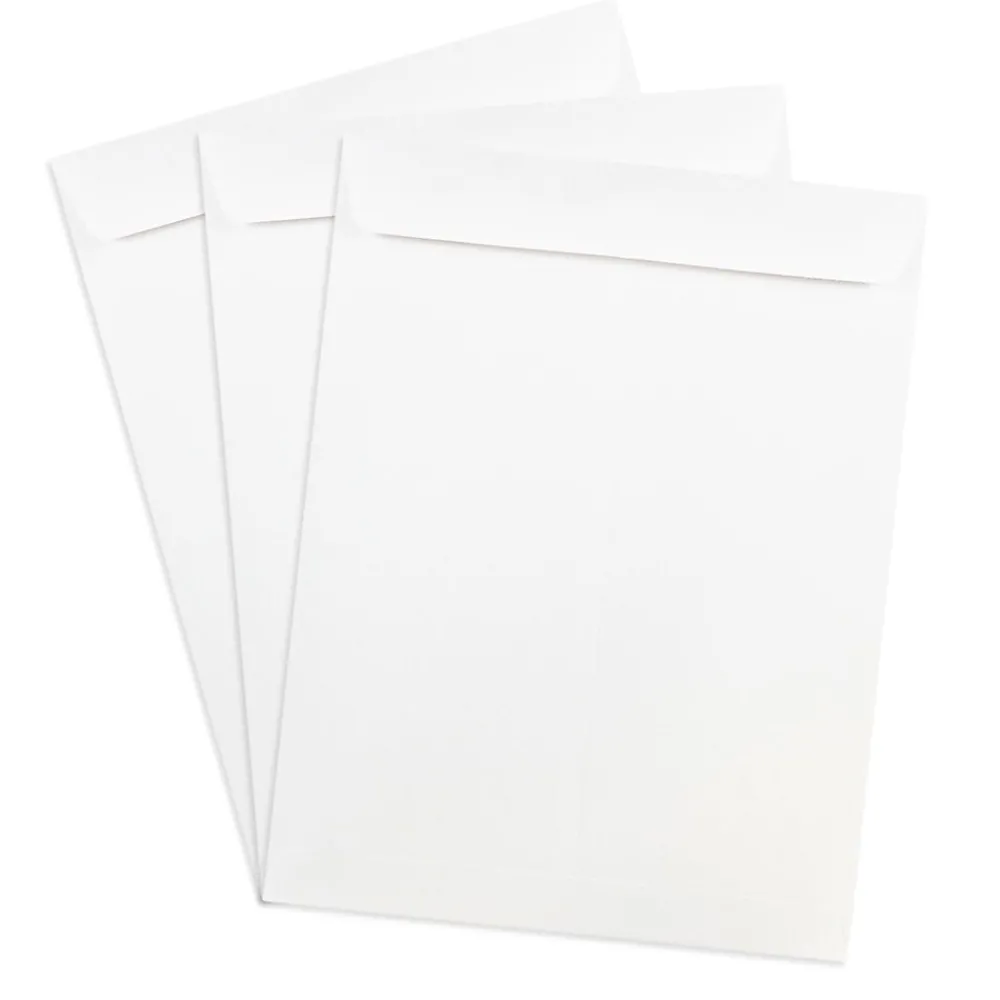JAM Paper Open End Open End Catalog Envelope, 9" x 12", White, 50/Pack (1623197I)