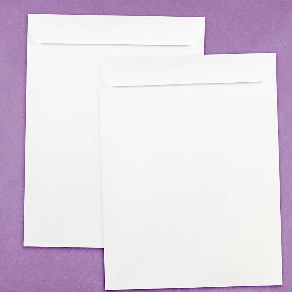 JAM Paper Open End Open End Catalog Envelope, 9" x 12", White, 50/Pack (1623197I)