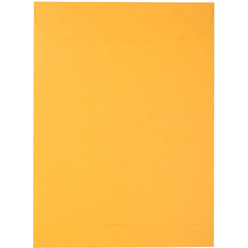 Hot JAM Paper Peel & Seal Kraft Open End Catalog Envelope, 9" x 12", Brown, 500/Pack (13034231C)