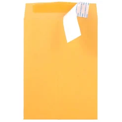 Hot JAM Paper Peel & Seal Kraft Open End Catalog Envelope, 6 1/2" x 9 1/2", Brown, 500/Pack (13034229C)