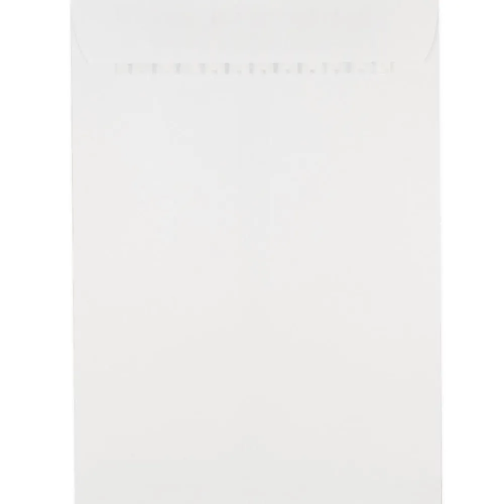 Discount JAM Paper Peel & Seal Open End Open End Catalog Envelope, 7 1/2" x 10 1/2", White, 500/Pack (356828779)