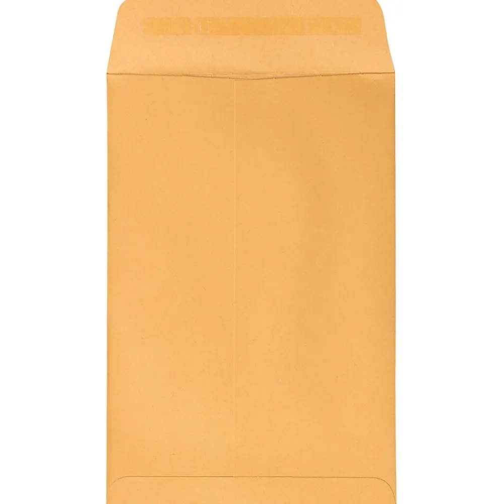 Clearance JAM Paper Peel and Seal Kraft Open End Catalog Envelope, 6" x 9", Brown, 500/Pack (13034199C)