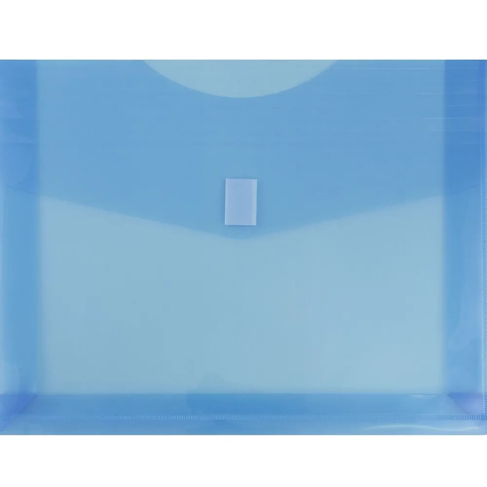 Clearance JAM Paper ® Plastic Envelopes with Hook & Loop Closure, Letter Size, Assorted Colors, 6/Pack (218V2OLIPRYS)