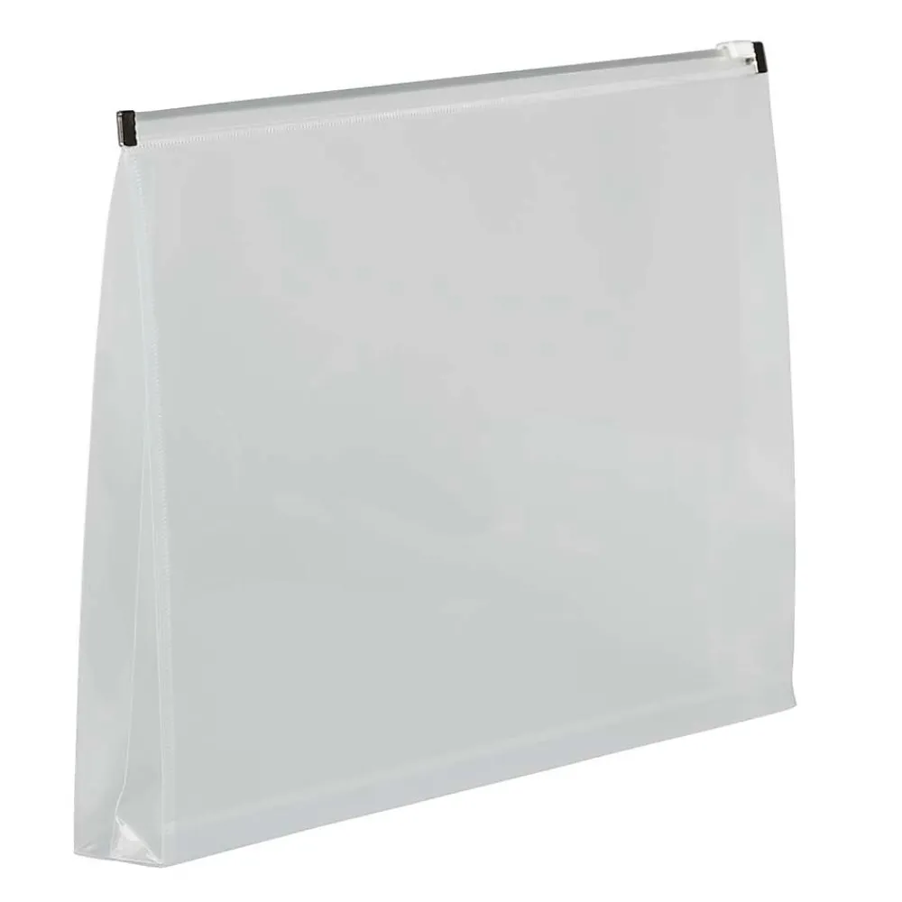 Discount JAM Paper Plastic Envelopes with Zip Closure, Legal Booklet, 9.5 x 14.5, Clear, 12/Pack (219Z1CL)