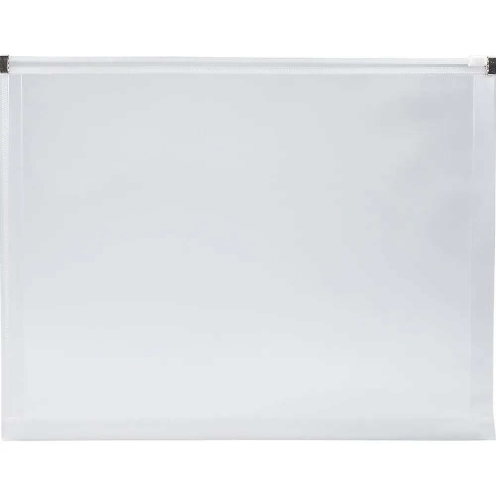Best JAM Paper Plastic Envelopes with Zip Closure, Letter Size, Clear, 12/Pack (218Z1CL)