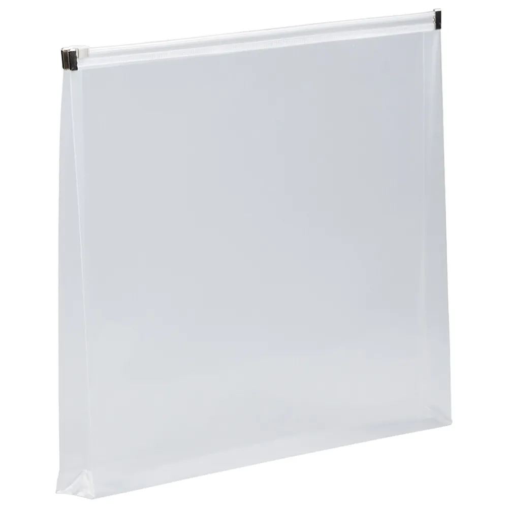 Best JAM Paper Plastic Envelopes with Zip Closure, Letter Size, Clear, 12/Pack (218Z1CL)