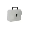 JAM Paper ® Plastic Lunchbox, 6 x 9 x 4, Clear Grid, Sold Individually (5205 001)