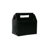 JAM Paper ® Plastic Lunchbox, 4 3/4 x 7 3/4 x 4 3/4, Black, 24/Pack (339563B)