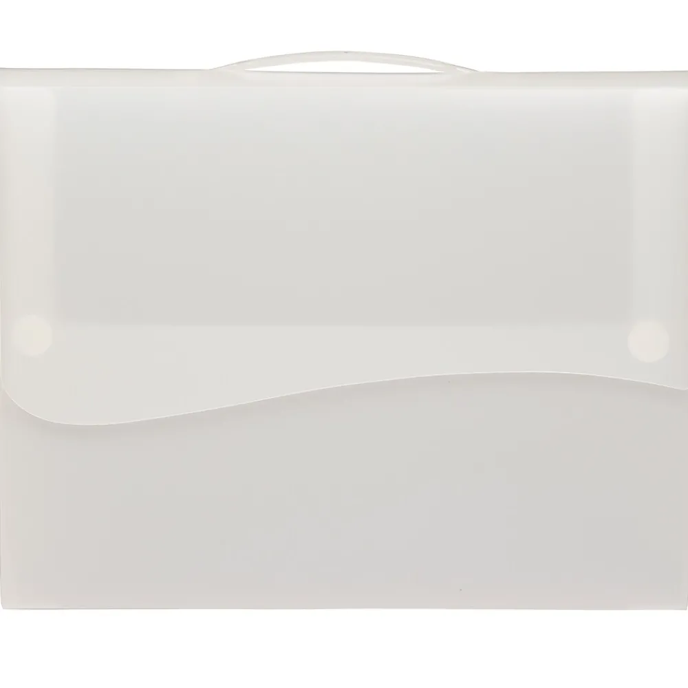 Plastic Portfolio Case with Hook & Loop Closure, Clear (34834475)<JAM Paper Best