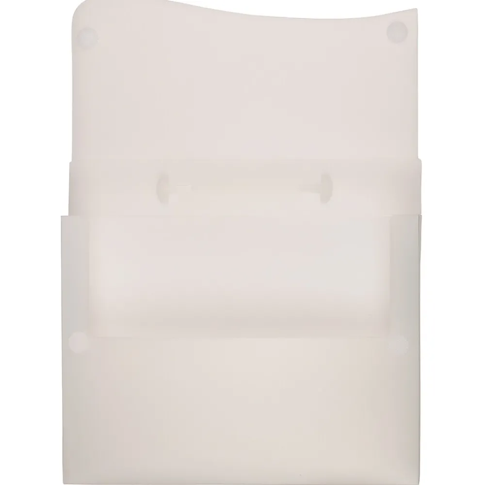 Plastic Portfolio Case with Hook & Loop Closure, Clear (34834475)<JAM Paper Best