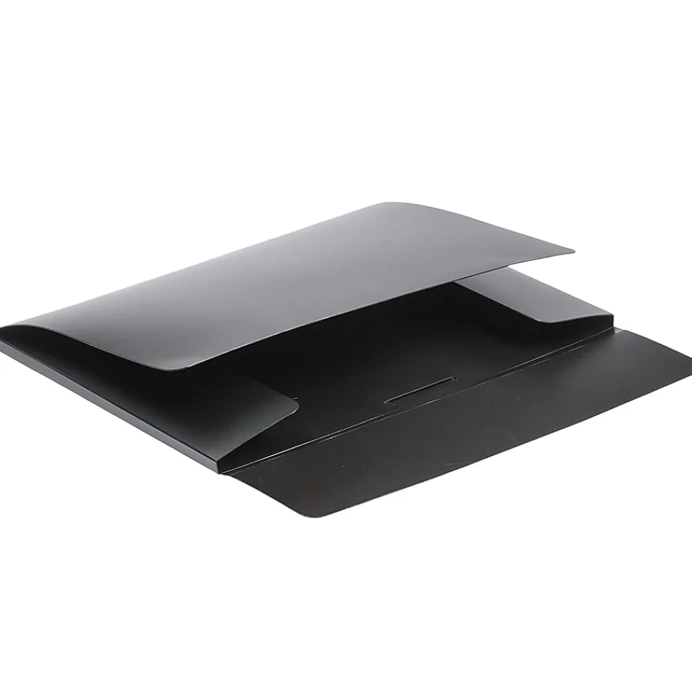 Plastic Portfolio Case with Elastic Closure, Black (6102 027)<JAM Paper Discount