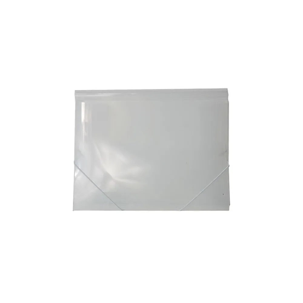 Plastic Portfolio Case with Elastic Closure, Clear (56202)<JAM Paper Best