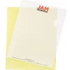 Sheet Protectors|JAM Paper ® Plastic Sleeves, 9" x 12", Yellow, 120/Pack (2226316991B)