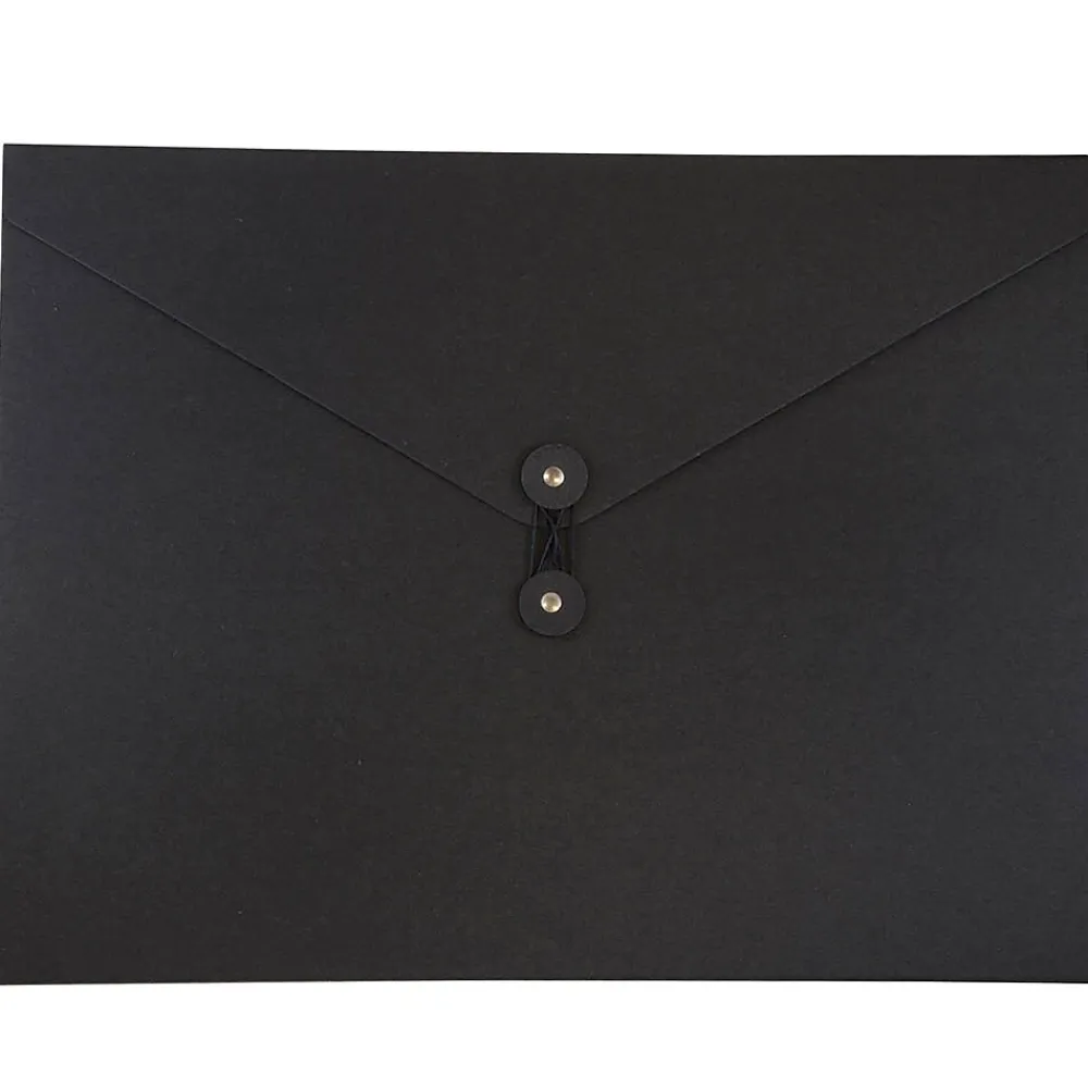 Portfolio Case with Drawstring Closure, Black (3039 202)<JAM Paper Best