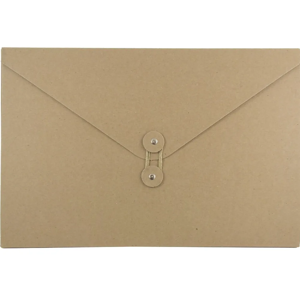 Portfolio Case with Drawstring Closure, Natural Brown (2008 201)<JAM Paper Hot