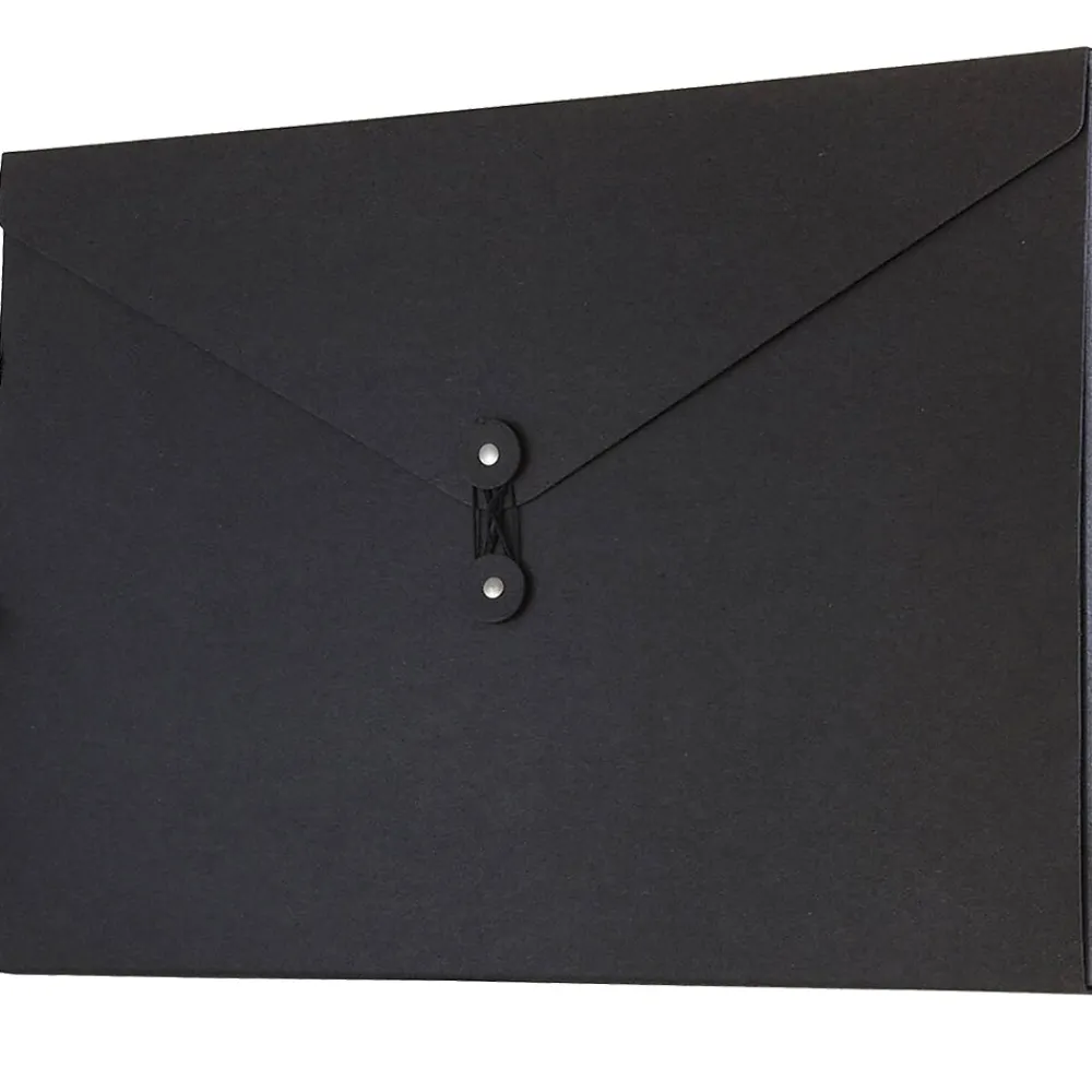 Portfolio Case with Drawstring Closure, Black (2008 2002)<JAM Paper Hot