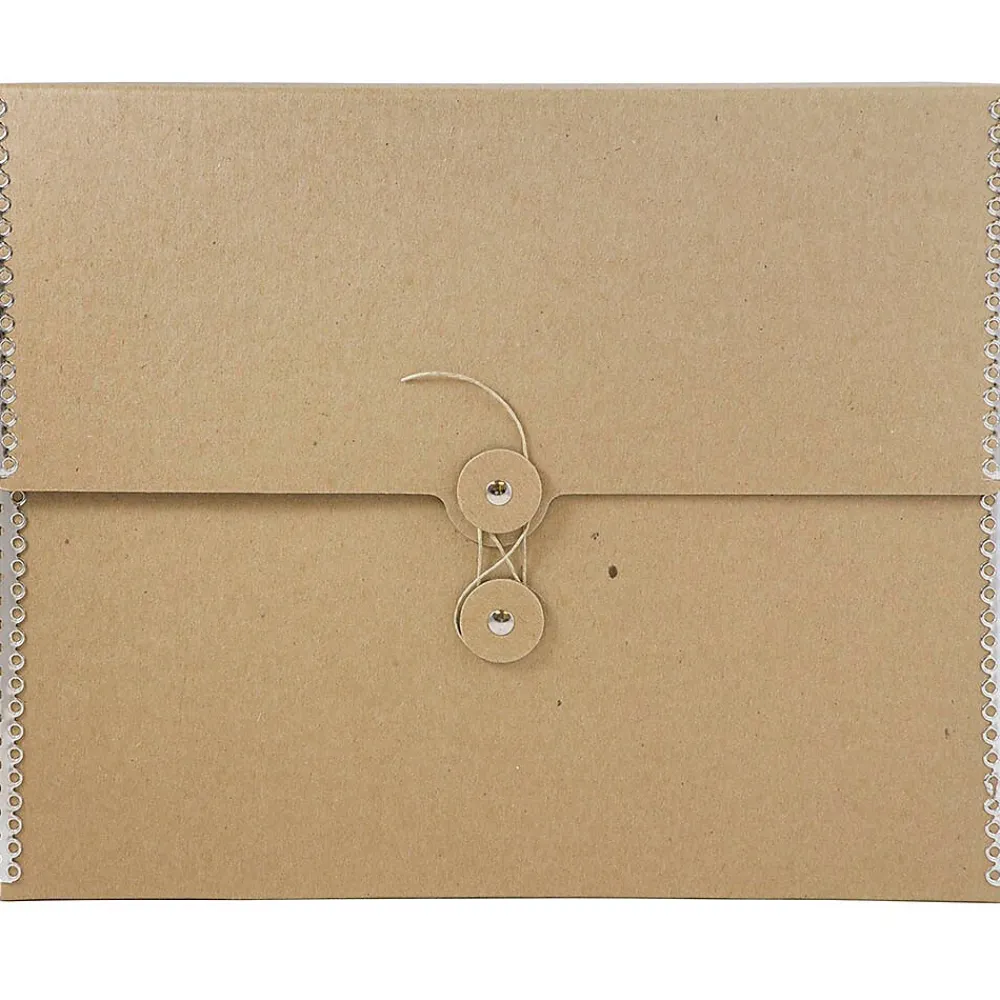 Portfolio Case with Drawstring Closure, Brown (3536847)<JAM Paper Clearance