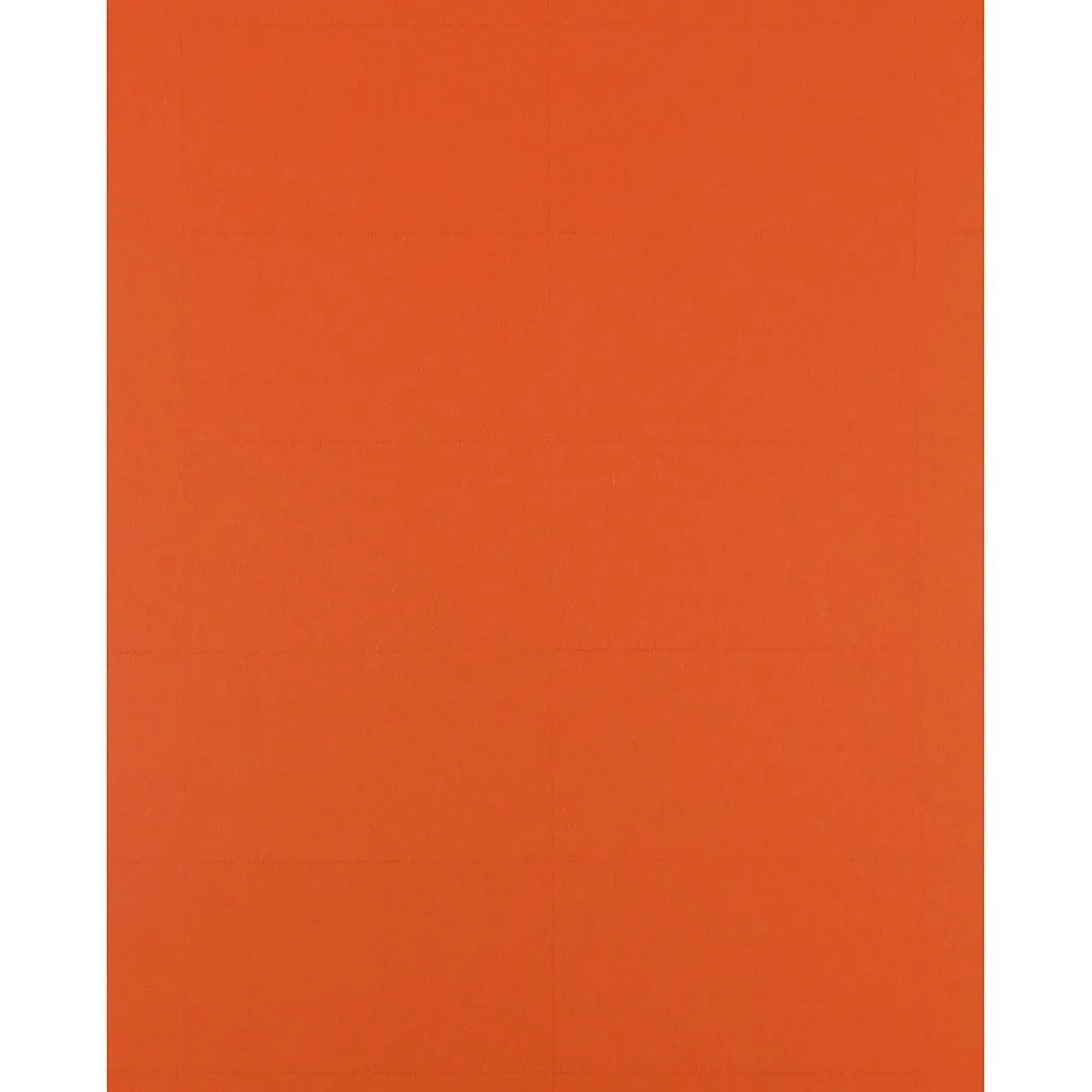 Business Cards*JAM Paper ® Printable Business Cards, 3 1/2 x 2, Orange, 100/Pack (22128342)