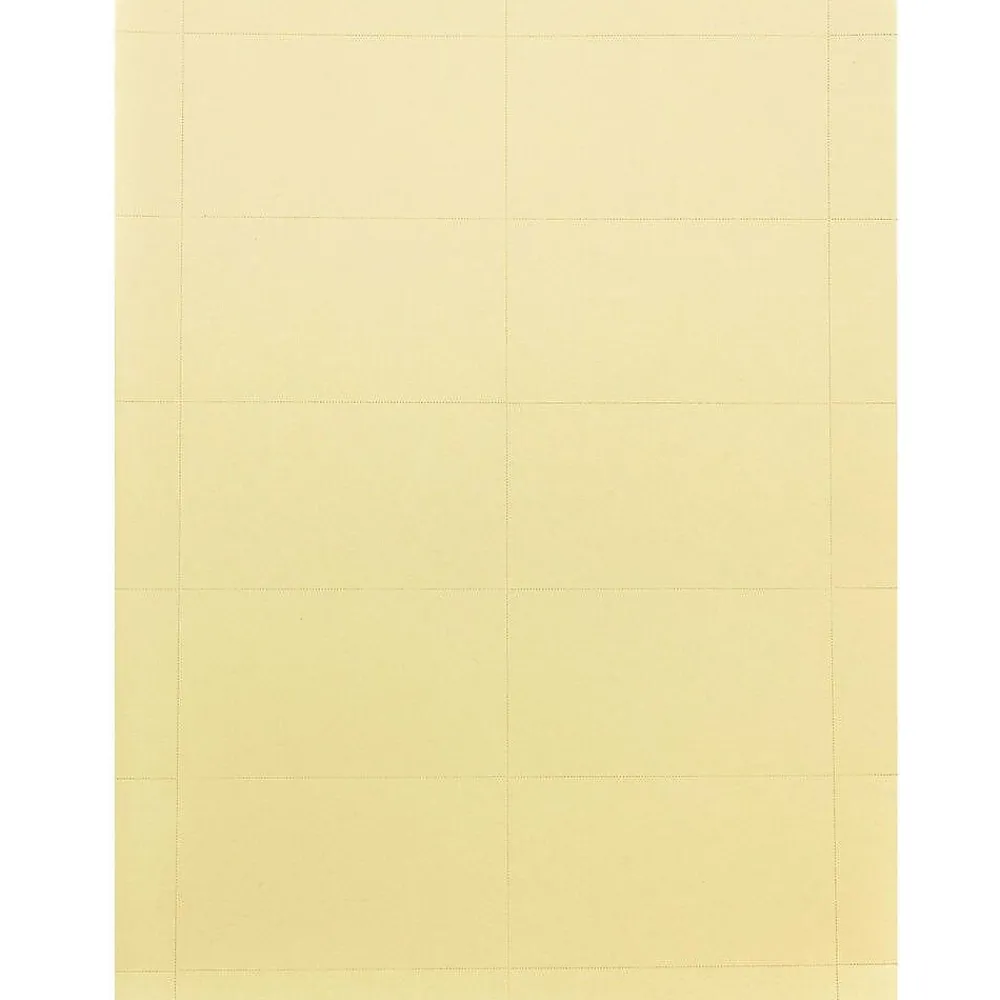 Business Cards*JAM Paper ® Printable Business Cards, 3 1/2 x 2, Ivory Vellum, 100/Pack (22130976)