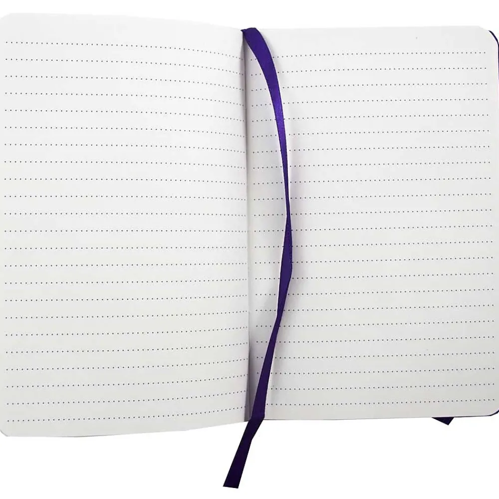 Subject Notebooks|JAM Paper Professional Notebooks, 4" x 6", Wide Ruled, 70 Sheets, Purple (340528851)