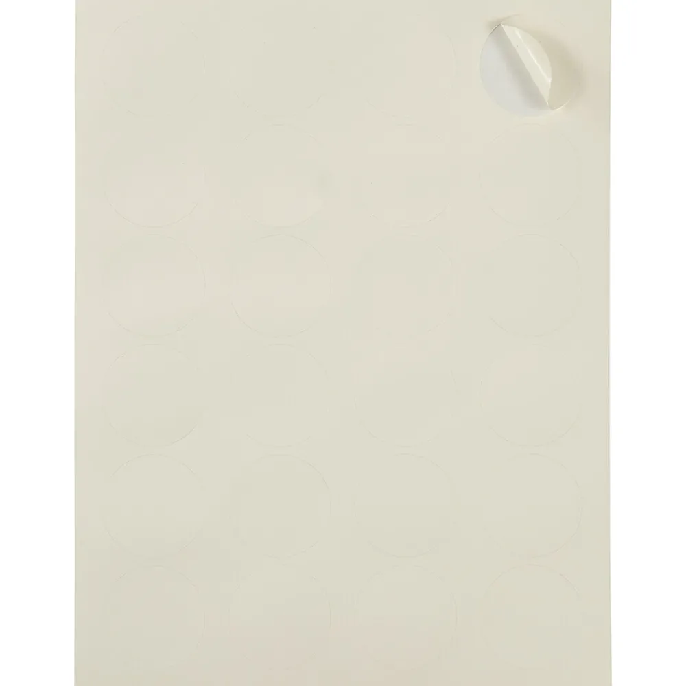 Sale JAM Paper Round Label Sticker Seals, 1 2/3" Diameter, , 24 Labels/Sheet, 5 Sheets/Pack (147627045) Ivory