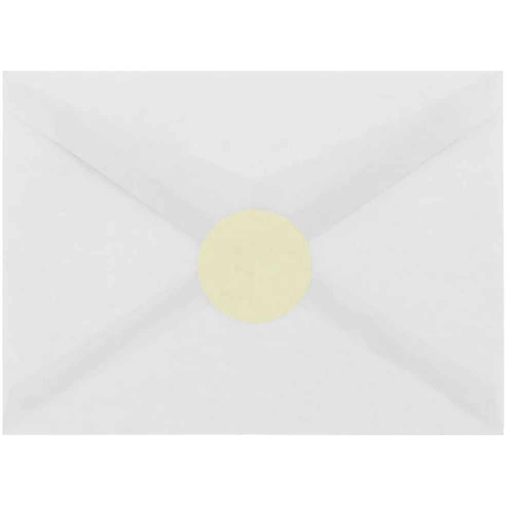 Sale JAM Paper Round Label Sticker Seals, 1 2/3" Diameter, , 24 Labels/Sheet, 5 Sheets/Pack (147627045) Ivory