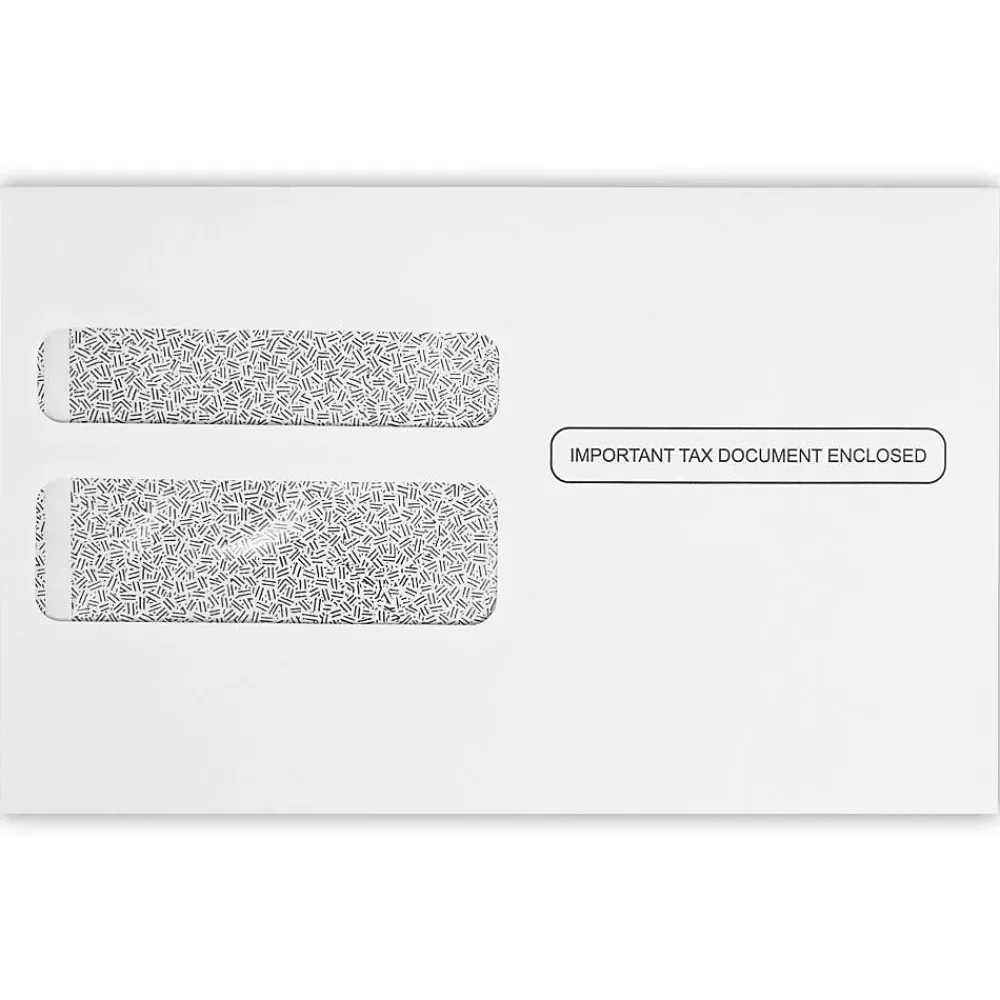 Best JAM Paper Security Tinted Booklet Envelope 5 3/4" x 9 1/4", White, 50/Pack (7485-W2-50)