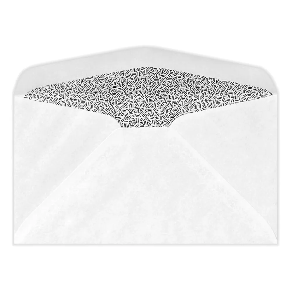 Best JAM Paper Security Tinted #6 3/4 Booklet Envelope 3 5/8" x 6 1/2", White, 50/Pack (61532-50)