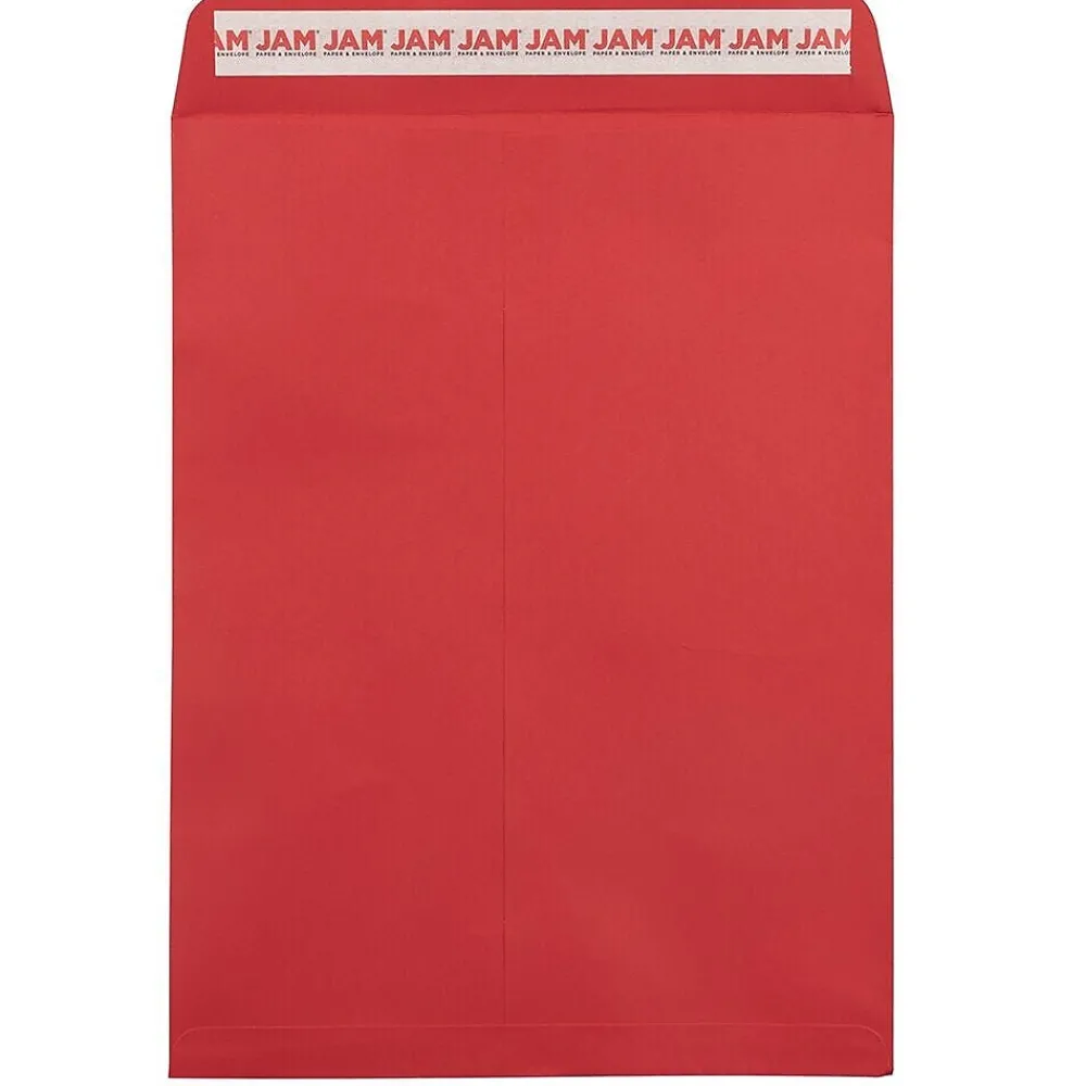Hot JAM Paper Self Seal Catalog Envelope, 9" x 12", Red, 25/Pack (188447598)