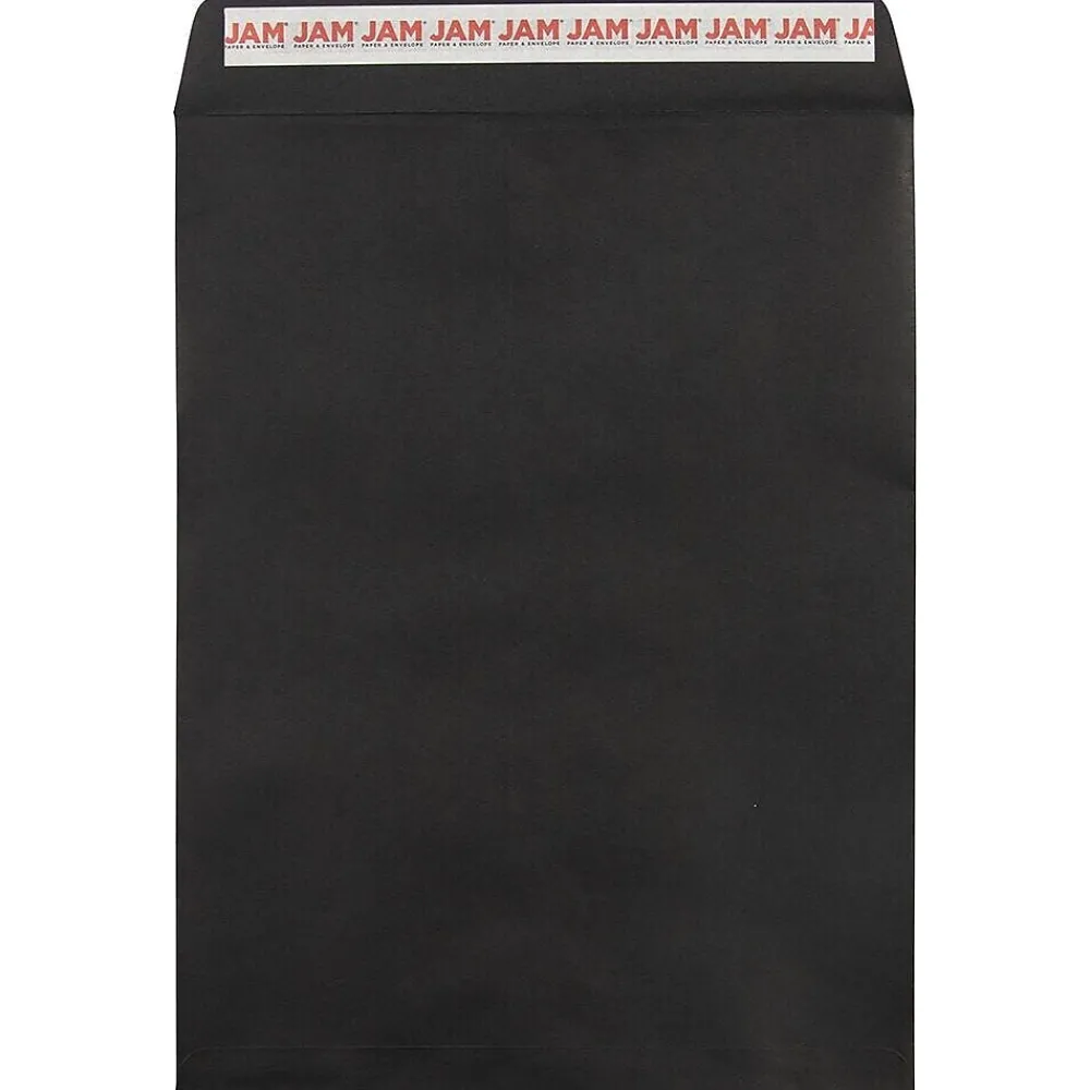 Sale JAM Paper Self Seal Catalog Envelope, 9" x 12", Black, 50/Pack (260147509I)