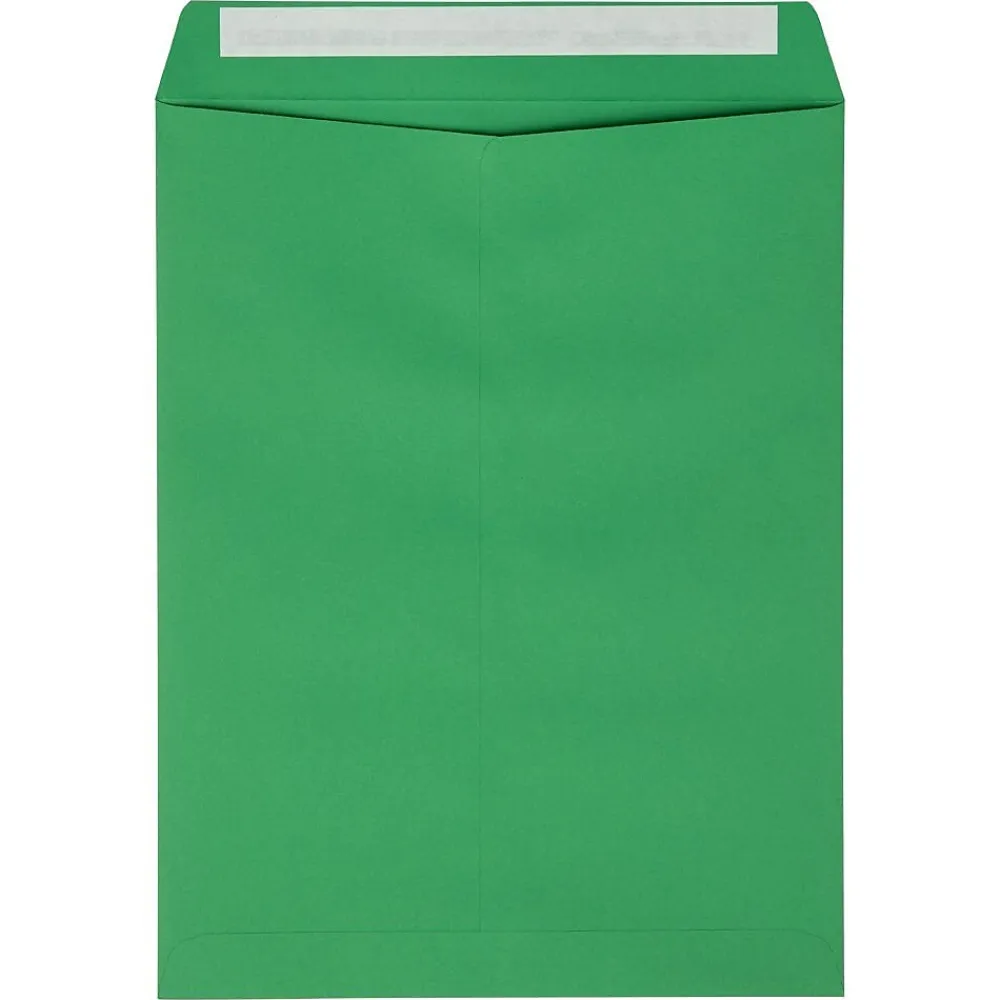 Online JAM Paper Self Seal Catalog Envelope, 9" x 12", Holiday Green, 500/Pack (FE-7280-12-500)