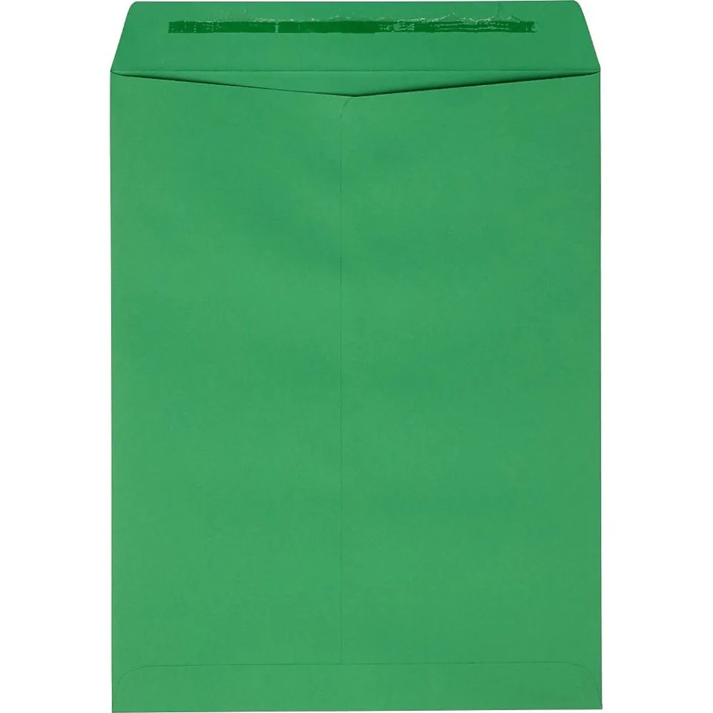 Online JAM Paper Self Seal Catalog Envelope, 9" x 12", Holiday Green, 500/Pack (FE-7280-12-500)