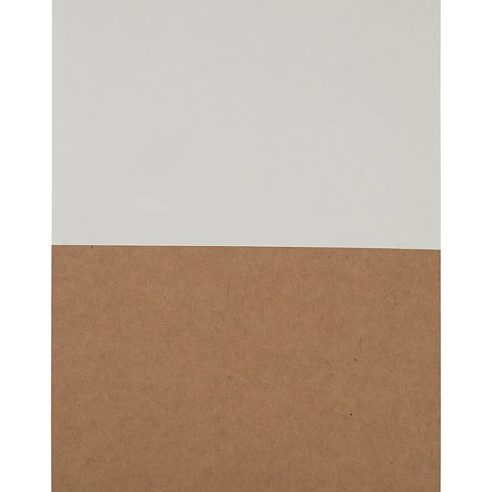 JAM Paper Shipping Labels, Half Page, 5 1/2" x 8 1/2", , 2 Labels/Sheet, 25 Sheets/Pack (359430338) Brown Kraft