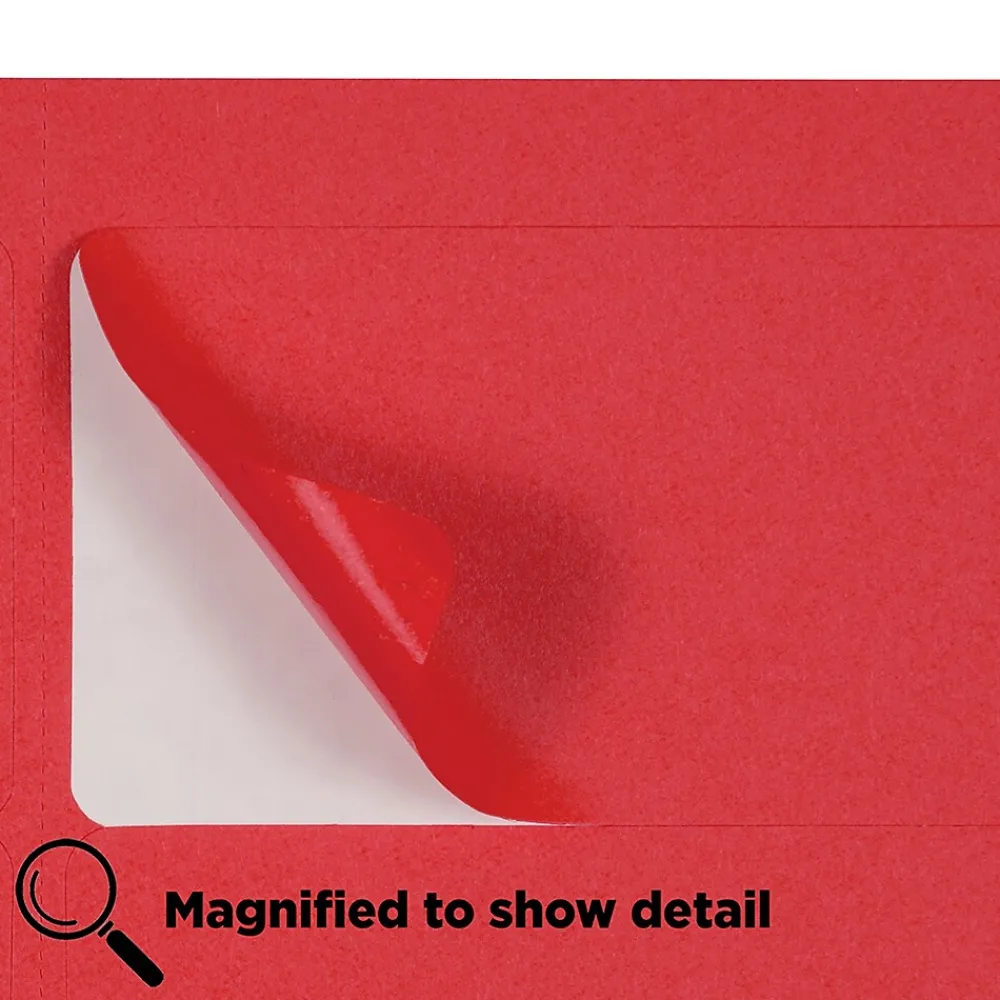 Best JAM Paper Shipping Labels, 2" x 4", , 10 Labels/Sheet, 12 Sheets/Pack (4514940) Red
