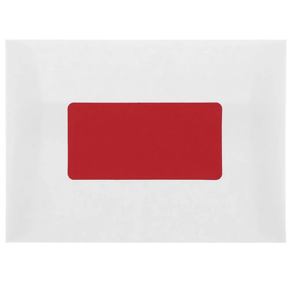 Best JAM Paper Shipping Labels, 2" x 4", , 10 Labels/Sheet, 12 Sheets/Pack (4514940) Red