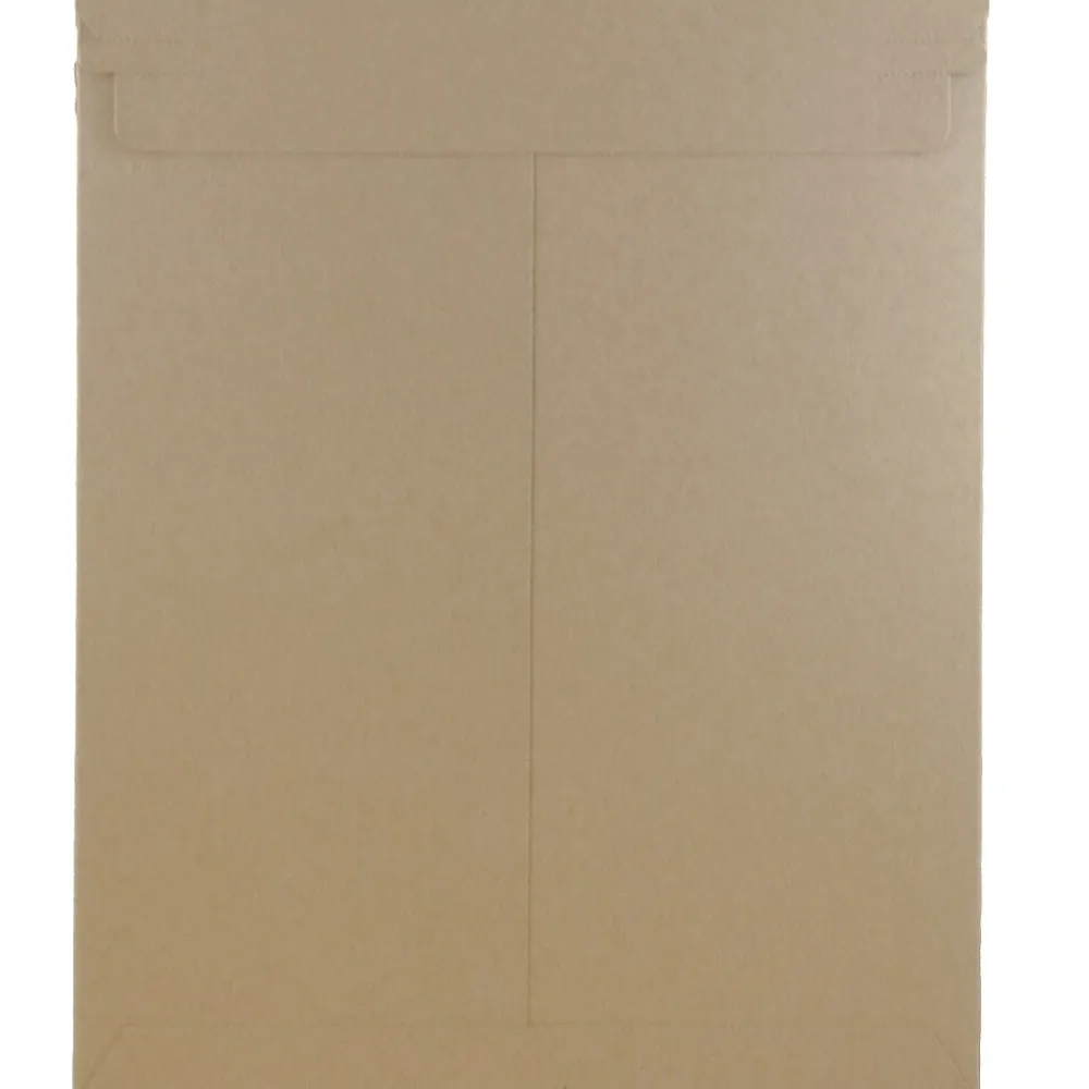 Clearance JAM Paper ® Stay-Flat Photo Mailer Envelopes, 11 x 13.5, Brown Kraft, Self-Adhesive Closure, Sold Individually (8866644)