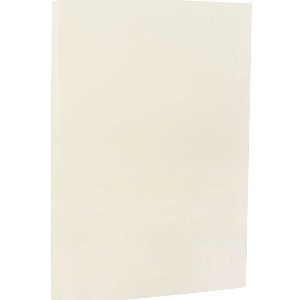 Card Stock*JAM Paper Strathmore 80 lb. Cardstock Paper, 8.5" x 14", Ivory White Wove, 50 Sheets/Pack (17428906)