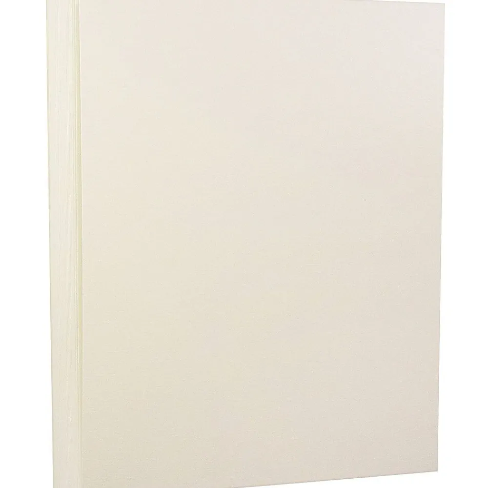Card Stock*JAM Paper Strathmore 80 lb. Cardstock Paper, 8.5" x 11", Natural White, 50 Sheets/Pack (144010)