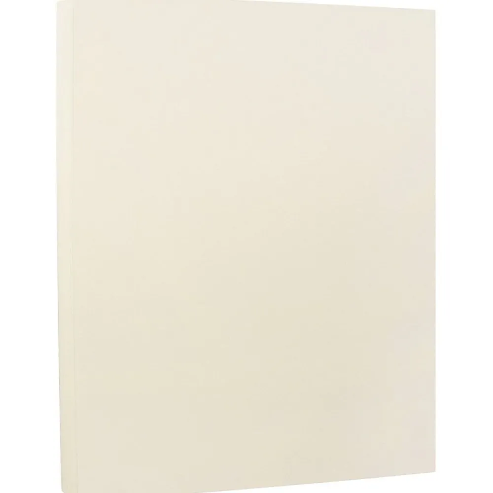 Resume Paper*JAM Paper ® Strathmore 24lb Paper, 8.5 x 11, Ivory Wove, 100 Sheets/Pack (191259)