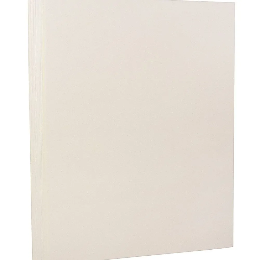Resume Paper*JAM Paper ® Strathmore 28lb Paper, 8.5 x 11, Natural White Wove, 100 Sheets/Pack (194889)