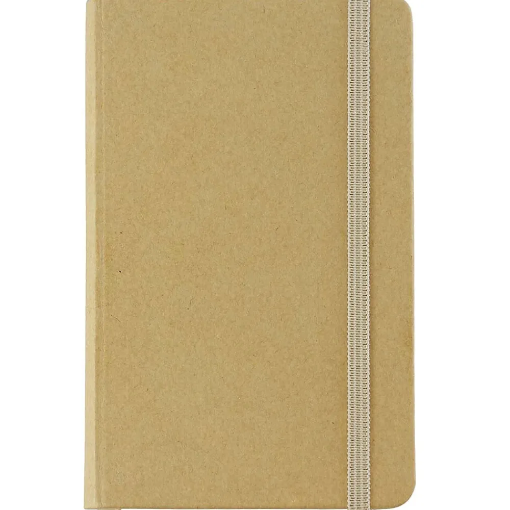 Notebooks|JAM Paper 1-Subject Pocket Notebook, 3.75" x 5.625", Narrow Ruled, 100 Sheets, Natural Kraft (340526603)