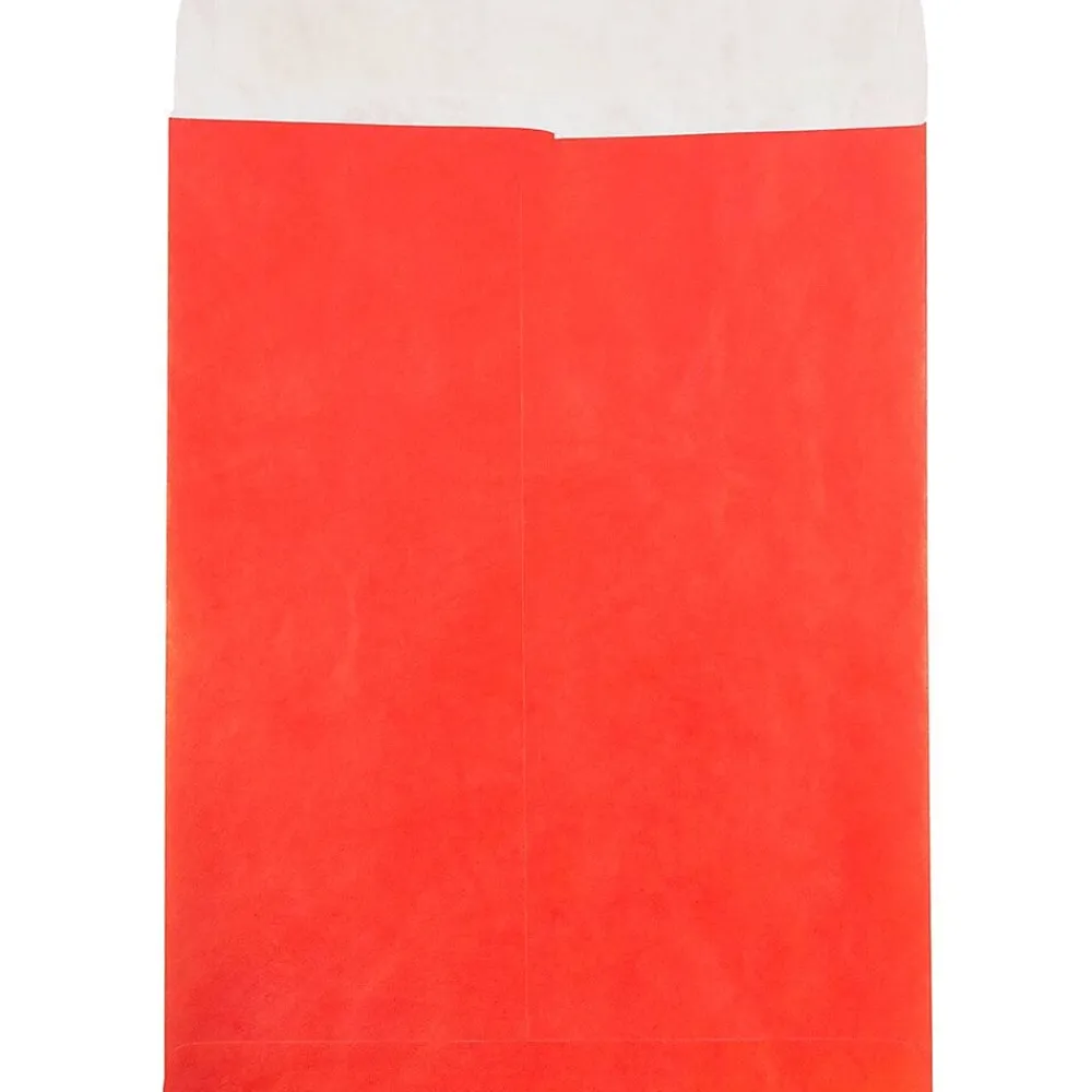 New JAM Paper Tear-Proof Open End Catalog Envelopes, 10" x 13", Red, 25/Pack (V021383)